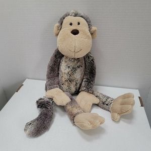 Jellycat Mattie Monkey Plush Stretchy Tail Super Soft Tan Brown Stuffed Animal